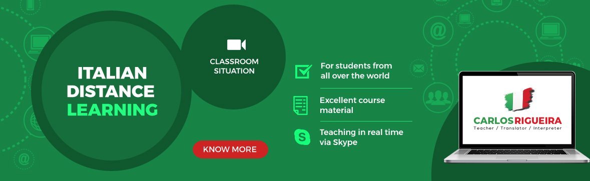 Cursos de italiano a distância